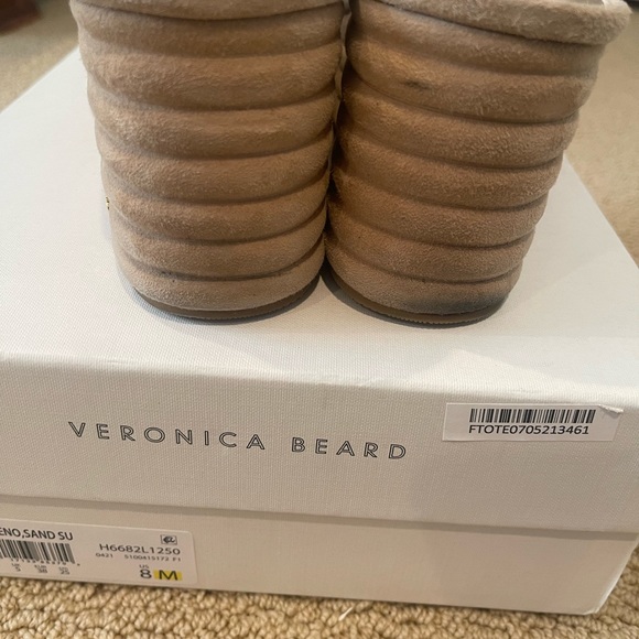 VERONICA BEARD Suede Geno Sandal in Sand - Picture 8 of 10